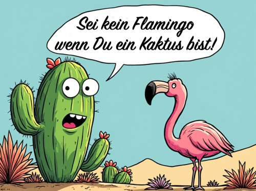 Kaktus_Flamingo.jpg Buch-Empfehlung: "Das Spiel des Lebens - Spiele es auf Deine Weise" mit Spike dem Kaktus